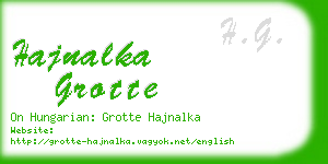 hajnalka grotte business card